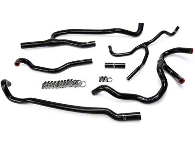 HPS Silicone Heater Coolant Hose Kit; Black (16-24 Camaro SS)