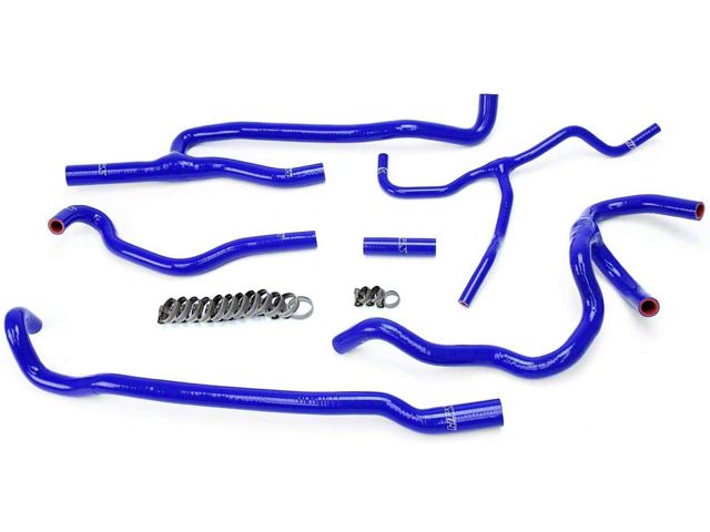 HPS Silicone Heater Coolant Hose Kit; Blue (16-24 Camaro SS)