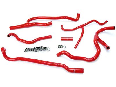 HPS Silicone Heater Coolant Hose Kit; Red (16-24 Camaro SS)