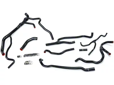 HPS Silicone Radiator and Heater Coolant Hose Kit; Black (16-24 Camaro SS)