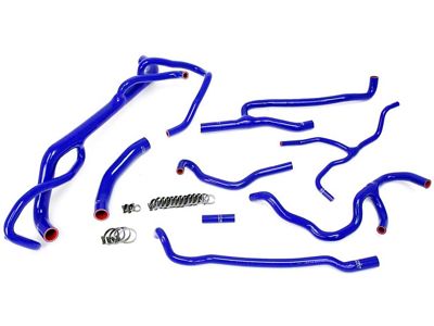 HPS Silicone Radiator and Heater Coolant Hose Kit; Blue (16-24 Camaro SS)