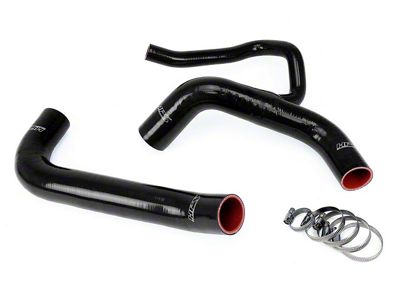 HPS Silicone Radiator Coolant Hose Kit; Black (21-23 Challenger SRT Super Stock)