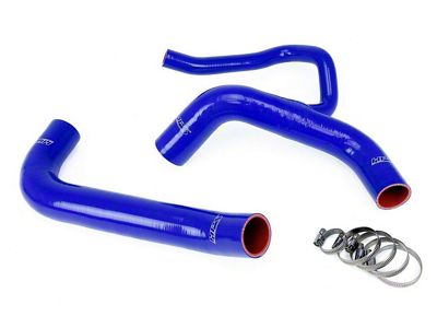 HPS Silicone Radiator Coolant Hose Kit; Blue (2018 Challenger SRT Demon)