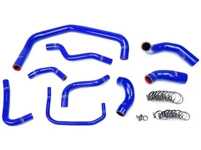 HPS Silicone Radiator Coolant Hose Kit; Blue (03-04 Mustang Cobra)