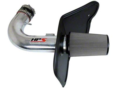 HPS Shortram Cold Air Intake; Polished (10-15 Camaro SS)