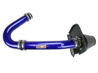 HPS Shortram Cold Air Intake; Blue (11-18 3.6L Challenger)