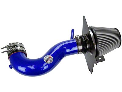 HPS Shortram Cold Air Intake; Blue (09-10 5.7L HEMI Challenger)