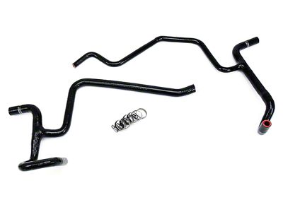 HPS Silicone Heater Coolant Hose Kit; Black (09-10 5.7L HEMI Challenger)