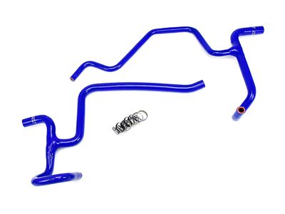 HPS Silicone Heater Coolant Hose Kit; Blue (09-10 5.7L HEMI Challenger)