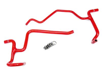 HPS Silicone Heater Coolant Hose Kit; Red (09-10 5.7L HEMI Challenger)