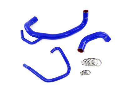 HPS Silicone Lower Radiator Coolant Hose Kit; Blue (11-14 6.4L HEMI Challenger)