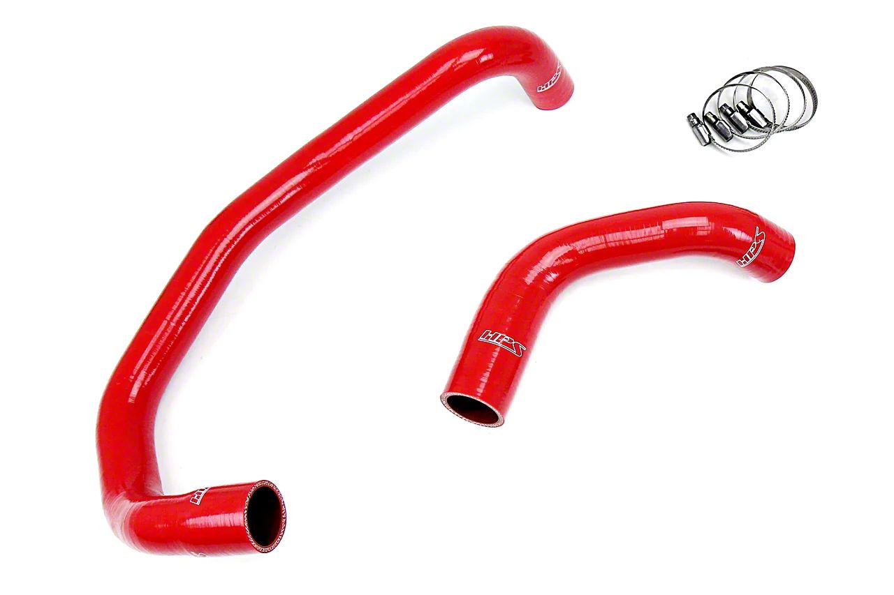 HPS Challenger Silicone Radiator Coolant Hose Kit; Red 571326RRED (09
