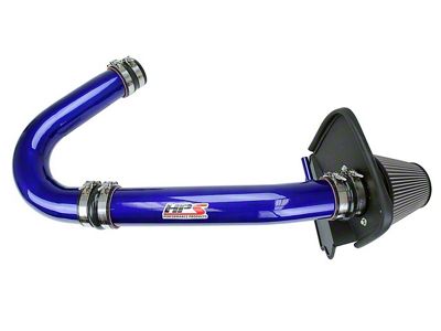 HPS Shortram Cold Air Intake; Blue (11-18 3.6L Charger)