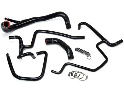 HPS Silicone Radiator and Heater Coolant Hose Kit; Black (11-23 5.7L HEMI Charger)