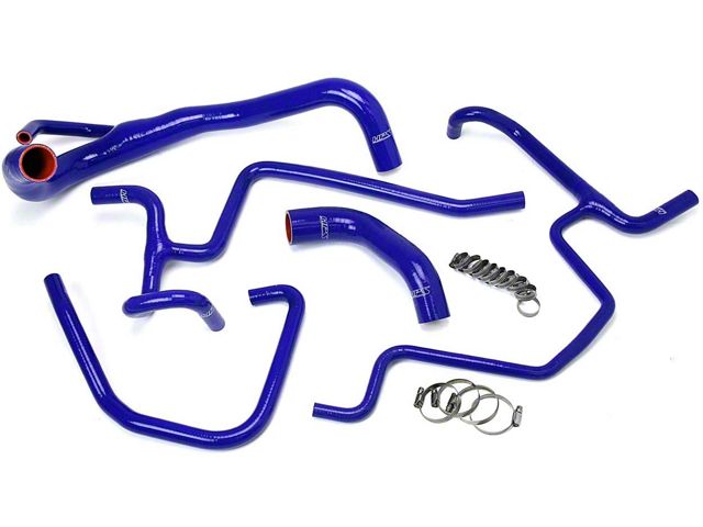 HPS Silicone Radiator and Heater Coolant Hose Kit; Blue (11-23 5.7L HEMI Charger)
