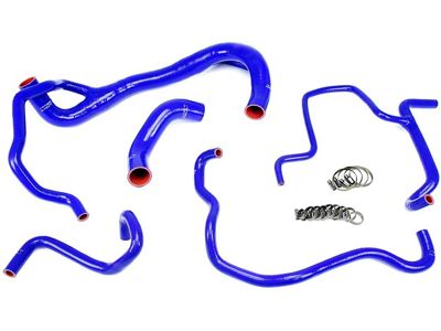 HPS Silicone Radiator and Heater Coolant Hose Kit; Blue (15-18 6.4L HEMI Charger)