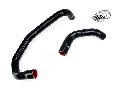 HPS Silicone Radiator Coolant Hose Kit; Black (06-10 5.7L HEMI Charger)