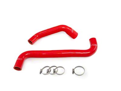 HPS Silicone Radiator Coolant Hose Kit; Red (05-08 Corvette C6)