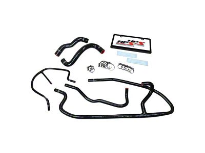 HPS Silicone Radiator and Heater Coolant Hose Kit; Black (09-13 Corvette C6, Excluding ZR1)