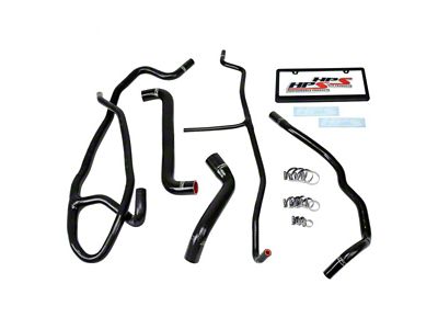 HPS Silicone Radiator and Heater Coolant Hose Kit; Black (05-08 Corvette C6)