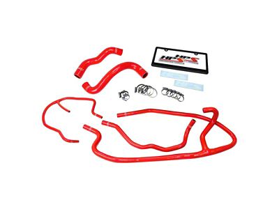 HPS Silicone Radiator and Heater Coolant Hose Kit; Red (09-13 Corvette C6, Excluding ZR1)