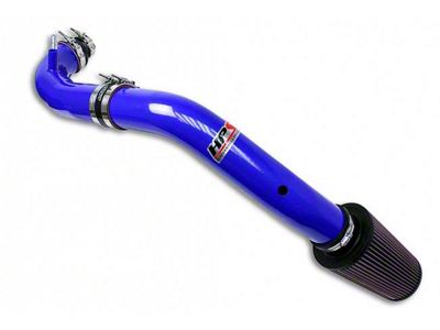 HPS Long Ram Cold Air Intake; Blue (15-17 Mustang EcoBoost)