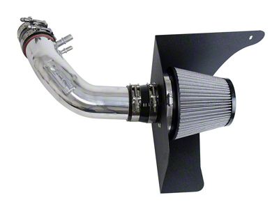 HPS Shortram Cold Air Intake; Polished (15-17 Mustang V6)