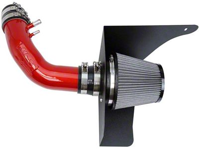 HPS Shortram Cold Air Intake; Red (15-17 Mustang V6)