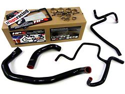 HPS Silicone Radiator and Heater Coolant Hose Kit; Black (09-10 5.7L HEMI Challenger)