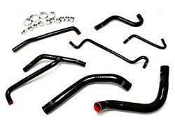 Silicone Radiator and Heater Coolant Hose Kit; Black (11-14 Mustang V6)