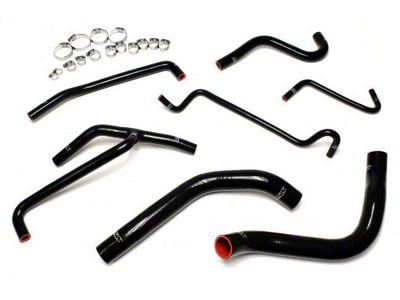 HPS Silicone Radiator and Heater Coolant Hose Kit; Black (11-14 Mustang V6)