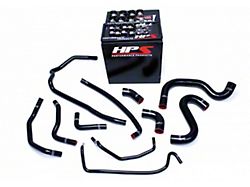 Silicone Radiator and Heater Coolant Hose Kit; Black (15-17 Mustang GT)