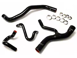 HPS Silicone Radiator and Heater Coolant Hose Kit; Black (96-01 Mustang GT)