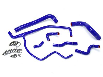 HPS Silicone Radiator and Heater Coolant Hose Kit; Blue (11-23 3.6L Challenger)