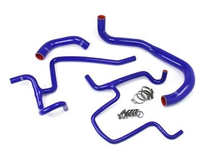 HPS Silicone Radiator and Heater Coolant Hose Kit; Blue (11-23 5.7L HEMI Challenger)