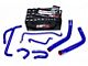 HPS Silicone Radiator and Heater Coolant Hose Kit; Blue (15-17 Mustang V6)