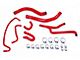 HPS Silicone Radiator and Heater Coolant Hose Kit; Red (15-17 Mustang V6)