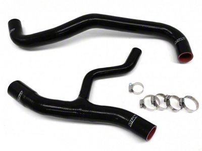 HPS Silicone Radiator Coolant Hose Kit; Black (02-04 Mustang GT)