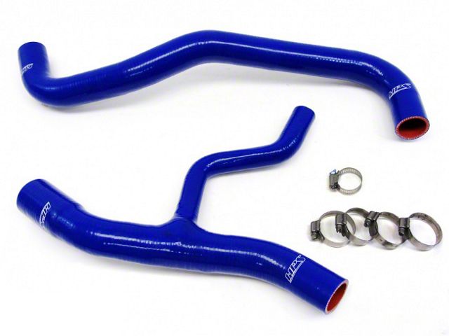 HPS Silicone Radiator Coolant Hose Kit; Blue (02-04 Mustang GT)