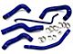 HPS Silicone Radiator Coolant Hose Kit; Blue (05-06 Mustang GT)