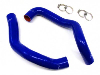 HPS Silicone Radiator Coolant Hose Kit; Blue (94-95 5.0L Mustang)