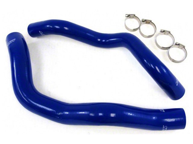 HPS Silicone Radiator Coolant Hose Kit; Blue (94-95 Mustang V6)