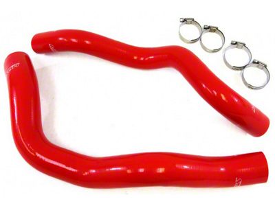 HPS Silicone Radiator Coolant Hose Kit; Red (94-95 Mustang V6)