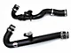 HPS Intercooler Hot and Cold Side Charge Pipes with Black Hoses; Polished (15-23 Mustang EcoBoost)