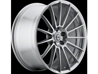 HRE Wheels FF15 Liquid Silver Wheel; Rear Only; 20x11; 78mm Offset (05-13 Corvette C6 Base)