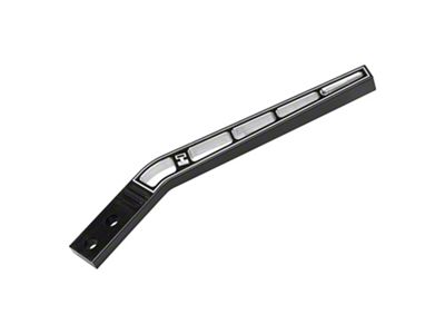 Hurst 10-Inch Lay Back Shifter Stick; Black Aluminum (79-25 Mustang, Excluding 20-22 GT500)