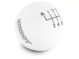 Hurst 6-Speed Shift Knob; White (15-25 Mustang, Excluding GT350 & GT500)