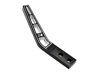 Hurst 8-Inch Lay Back Shifter Stick; Black Aluminum (79-25 Mustang, Excluding 20-22 GT500)