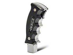 Hurst Billet/Plus Pistol Grip Shift Handle; Black/Polished (15-23 Challenger w/ Automatic Transmission)