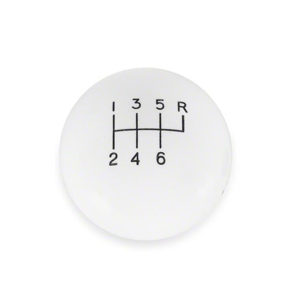 Hurst Camaro 6-Speed Shift Knob; White 1630016 (93-02 5.7L